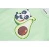 UNICABBIT21 Pajamas for Girls Summer Green Avodado Pandas Short Sleeve