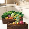 Hyuetrsa Set of 3 Wood Crate Box, Wood Nesting Storage