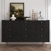 LaCheery 160"x24" Matte Black Peel and Stick Wallpaper Modern Floral