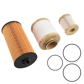 FD4616 Fuel Filter and FL2016 Oil Filter Kit for 2003-2007 Ford F250 F350 F450 F550 Super Duty 6.0L, 2003-2005 Excursion 6.0L, F650 F750 2004-2008 6.0L 3C3Z-9N184-CA 3C3Z-6731-AA FD4604