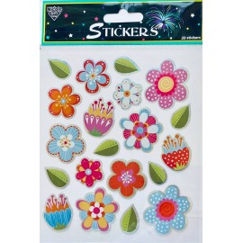 Nicole Foil Patterned Flowers Stickers Planner Papercraft DIY Crafts Daisy Garden