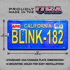 Celebrity Machines Blink 182 | Placa de matrícula estampada de