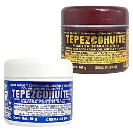 Crema De Tepezcohuite Noche Y Día 60gr Indio Papago Fps 15                                                                                            