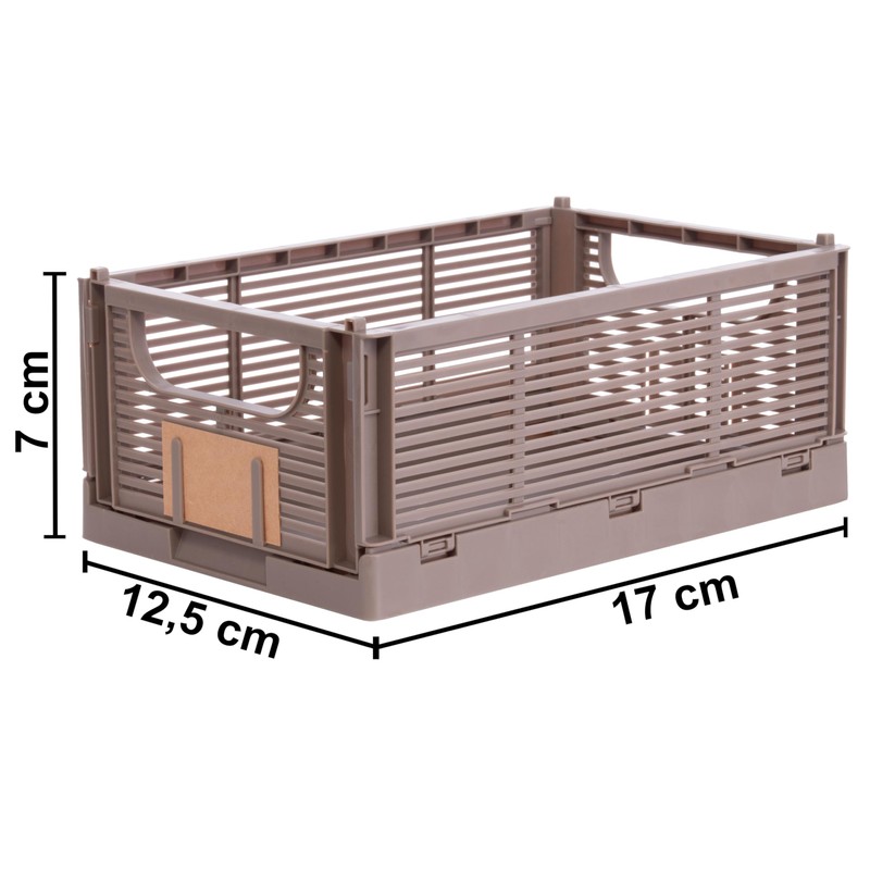 Brandsseller Foldable Folding Box, S, Set of 6, Sturdy Shopping
