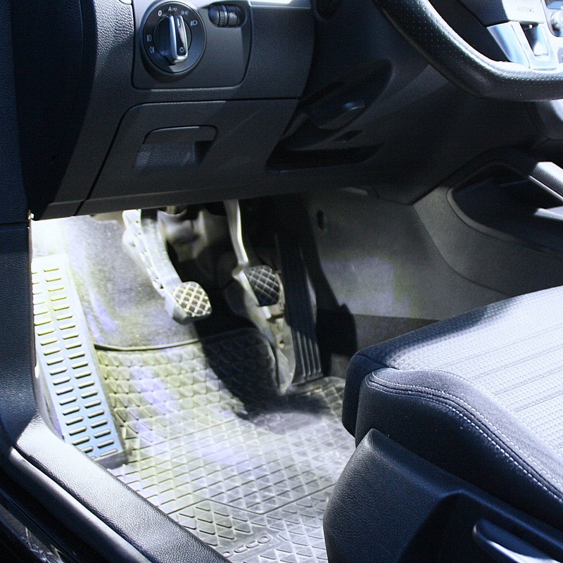 2 x LED Module Footwell Lighting - White, Blue, Purple,