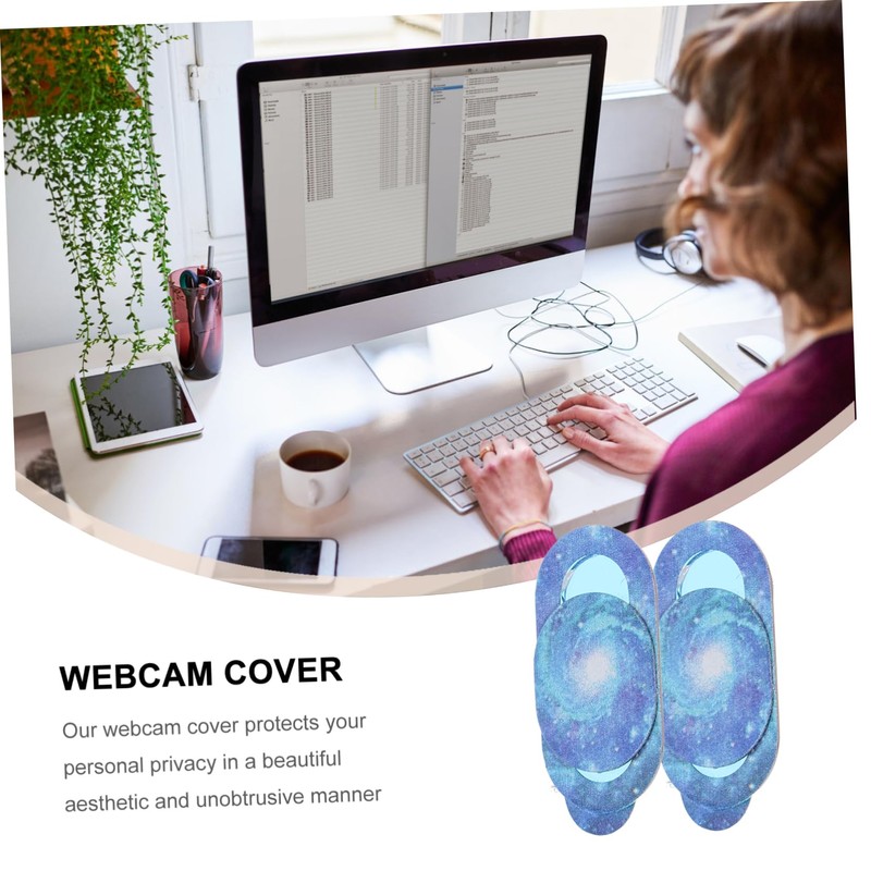 KICHOUSE 3pcs Webcam Cover Ultra-Thin Camera Shield for Laptop Tablet