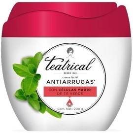 TEATRICAL - Crema Facial Antiarrugas. Con células madre de té verde. Tarro con 200g.