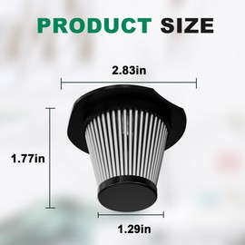 TEMOLA 4-Teiliger HEPA-Edelstahlfilter, TS10 und TS10BS Handstaubsauger Kabellos, Waschbarer und Wiederverwendbarer HEPA-Edelstahlfilter mit Effektiver Filterung, für Auto Staubsauger