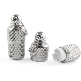 LARRYROO Pack of 2 - ID Pets, Barrel Tube Tags with Name, Address, Number, Anti-Lost Dog Cat ID Tag for Cats Dogs Collar