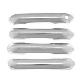 Trim Illusion Snap On Chrome Car Door Handle Cover Trim Accessories Compatible with Ford Explorer 2020-2024 Works Over Keyless Sensors, DH309