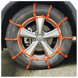 HayWHNKN 10 PCS Snow Tire Chain for Car Truck SUV Anti-Skid Emergency Winter Driving New