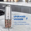 UNNEES Rechargeable Electric Salt and Pepper Grinder set of 2,