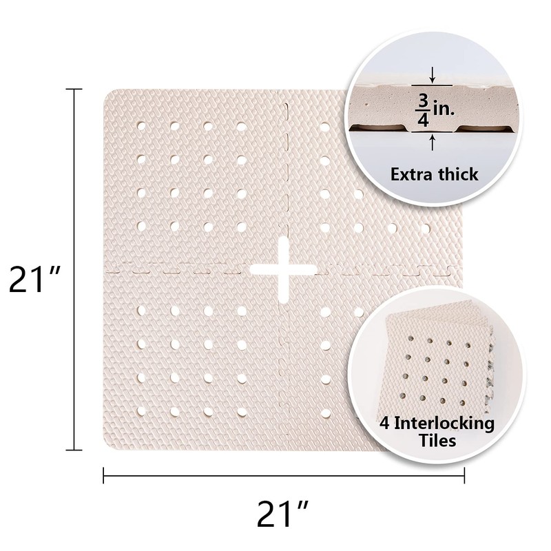 BOWERBIRD Original Anti-Fatigue Shower Stall Mat - Extra Thick and