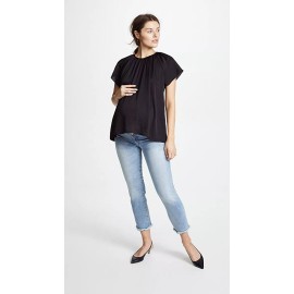 Hatch Maternity Women’s THE CECILIA TOP Black Size 0 (XS/0-2) NEW