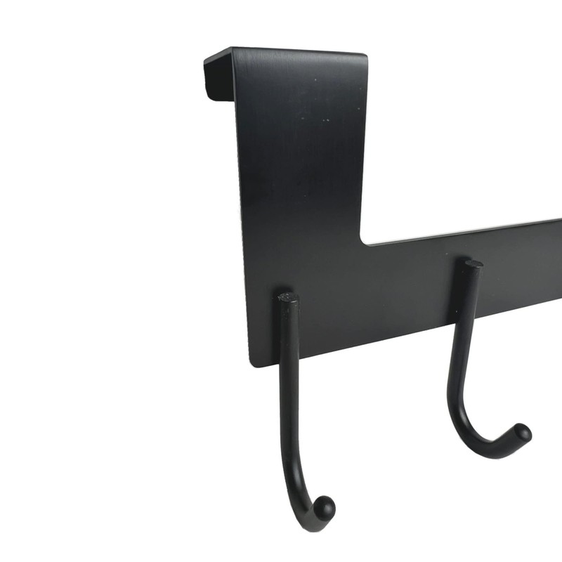 Oypla Heavy Duty Aluminium 5 Hook Over Door Organiser Rack