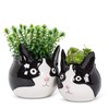 Abbott Collection Large Cat Head Planter-4.2" H