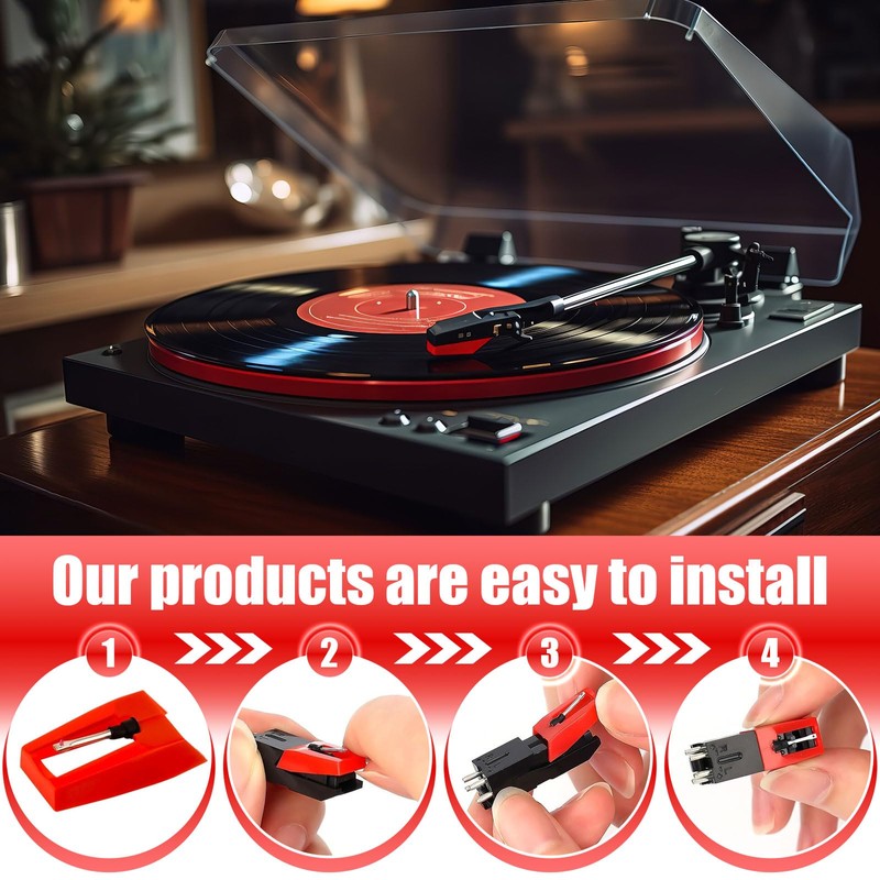 Record Player Needle, 3 Pcs Turntable Needle, Turntable Replacement Stylus