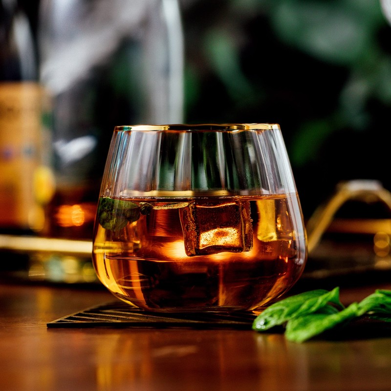 Lysenn Stemless Wine Glasses Set of 4 - Premium Hand