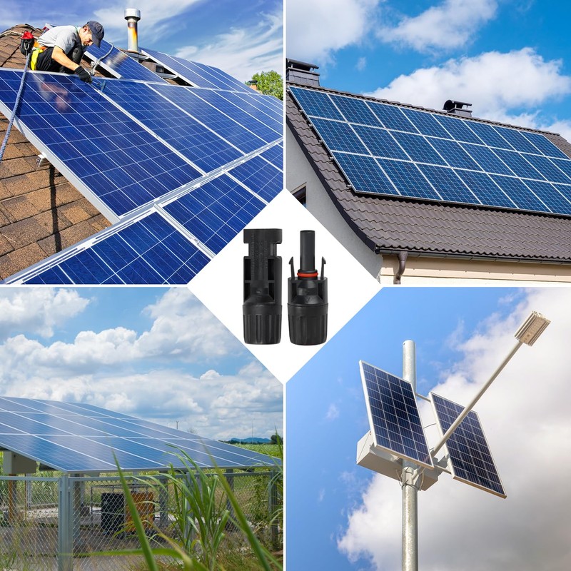 DYVIAHOME MC4 Solar Connectors, 6 Pairs Solar Panel Connectors, IP67