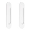 MOROBOR 18CM Self-Stick Oval Sliding Door Pulls, 2pcs Warm White