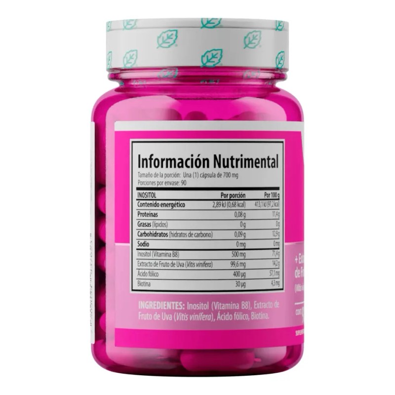 Inositol Solanum 90 Cápsulas Inositol Sabor Sin Sabor