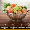 Stainless Steel Colander 24cm with Handle Sturdy Base Dishwasher Safe