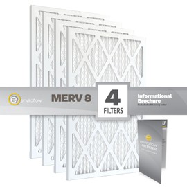 10x24x1 (9.5 x 23.5) Enviroflow Air Filter (MERV 8) (4 Pack)