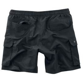 Black Premium by EMP Mens Black Swimming Trunks with Mesh Inner, black