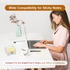 OKKRMGZ Acrylic Post It Holder for Desk Clear Self Stick