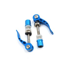 A ABSOPRO Universal Blue Bike Bicycle Quick Release Clamp Seat Set of 2