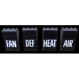 Keypart 60-63 Chevy/GMC C/K Truck Deluxe Heater Control Panel Knobs