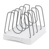 FiNeWaY Adjustable Pan Lid Holder for Kitchen Organisation, Soft non-slip