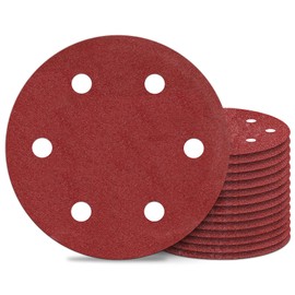 9 Inch 6 Hole Sanding Discs 120 Grit Hook and Loop for Drywall Sander 15PCS