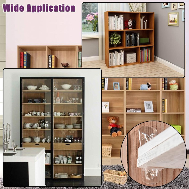 20pcs Plastic Locking Shelf Support Pegs,6mm Shelf Pins ,Self-Locking Bracket