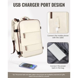 awoawo Hand Luggage Backpack Aeroplane 35L Large Travel Backpack Men Women Suitcase Backpack Waterproof Travel Bag for 16 Inch Laptop Travel Backpack for Travel Business Trip Business Hiking Weekend,