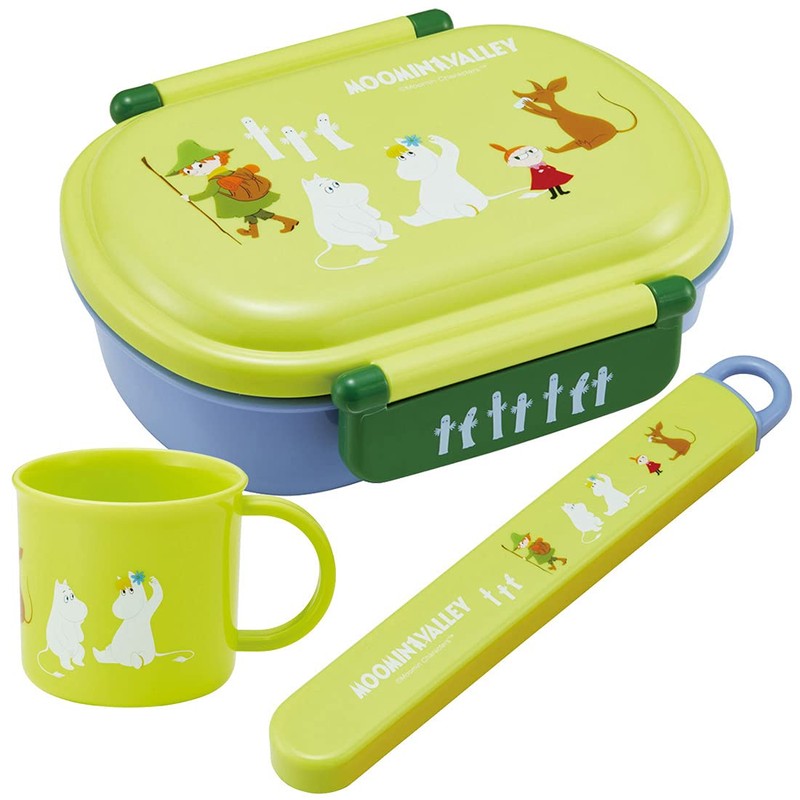 Skater ABS2AMAG-A Children's Antibacterial Slide Chopsticks Case Set, Moomin, Made
