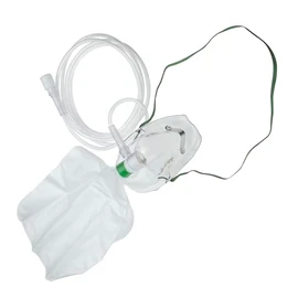 Mascarilla de Oxígeno Hudson RCI para Adulto con Reservorio y Tubo Star Lumen | Conector Universal | Ajuste Anatómico | Uso Médico y Domiciliario | Empaque Individual