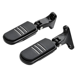 BURANIFUSION Black Rear Passenger Footpeg (Aluminum alloy -1 pair Foot Pegs w/Mount Kit) for Harley Davidson BRPFMMFFHSG11 WEF0685
