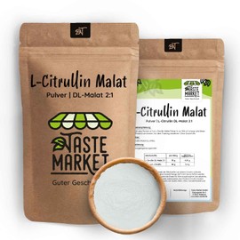TASTE MARKET Guter Geschmack 1 kg L-Citrullin Malat Pulver | L-Citrullin C Hochdosiert | 2:1 Verh?ltnis | Optimale L?slichkeit