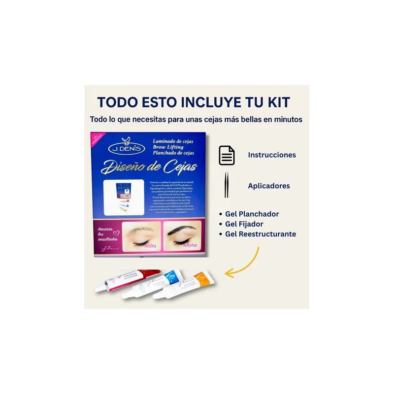 J Denis Diseño Cejas Profesional Efecto Laminado