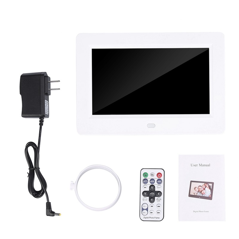 7inch Screen 1024X600 Digital Photo Frame Clock Music Video Player