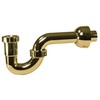 Westbrass D401-PF-01 Decorative Styrene P-Trap, Polished Brass