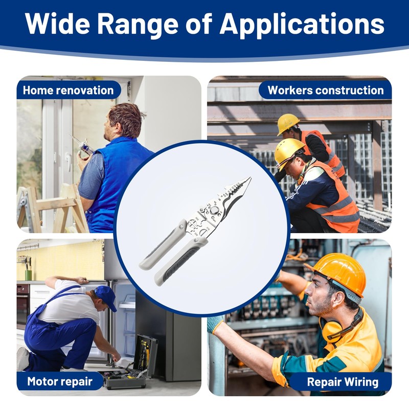 Multifunctional Wire Stripper - Professional Cable Stripper Crimper Cutter Pliers,