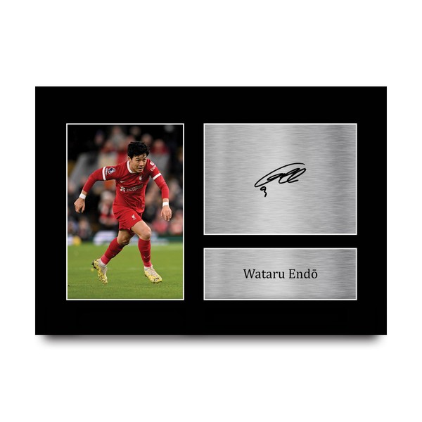 HWC Trading A4 Wataru Endo Liverpool Gifts Printed Signed Autograph