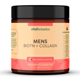 💪 Colágeno Hidrolizado para Hombre | 200 Cápsulas | VitalBotanics | Piel, Articulaciones & Energía