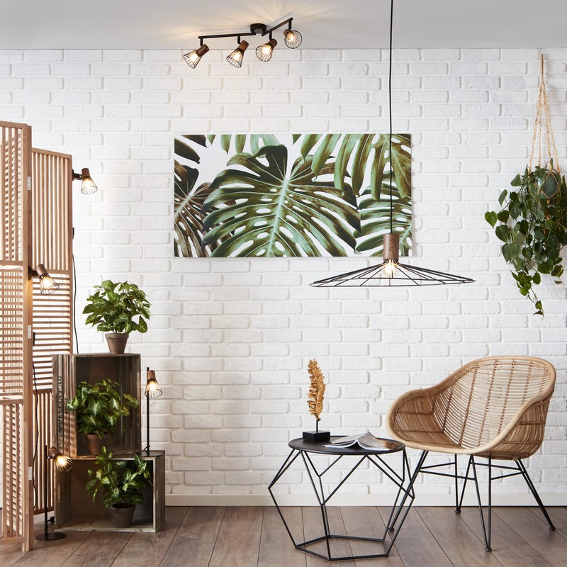 Lightbox Ceiling Spotlight 4-Bulb Rotatable 4x E14 Max. 18 Watt