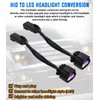 HID to LED Headlight Conversion Wiring Kit Headlight Adapter Harness