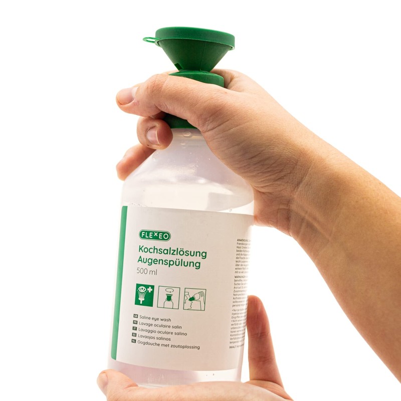 Eye Wash 500 ml NaCl 0.9 Saline Solution - Eye