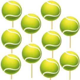 Tennis Party Decoration 23pcs Tennis Ball Centerpiece Sticks Tennis Theme Party Decorations Sport Party Table Topper for Tennis Player Birthday Party Baby Shower Supplies