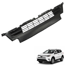 Thomletha Black Front Bumper Lower Grille Straight Trim Style Replacement for RAV4 2016 2017 2018 531130R060